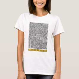 マドリード地図 Tシャツ