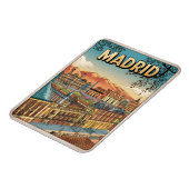 マドリード市スペインのヴィンテージ旅行お土産、ギフト マグネット (左側)