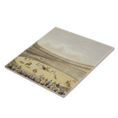 マドリード1865年の広場de Toros (色のlitho) タイル (側面)