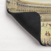 マドリード1865年の広場de Toros (色のlitho) マウスパッド (コーナー)
