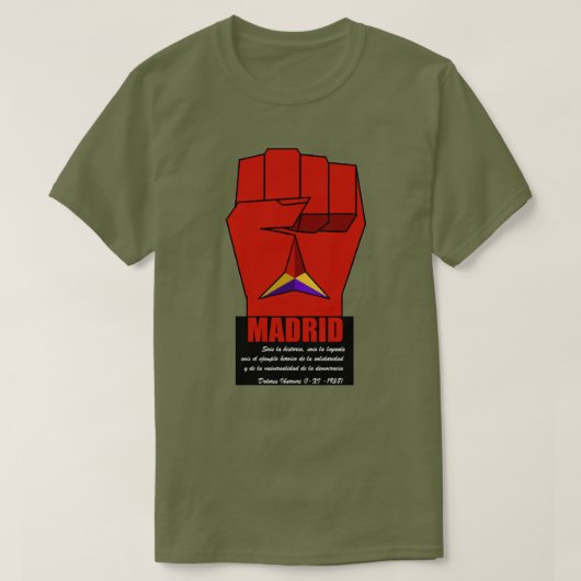 マドリード1936 Tシャツ (デザイン正面)