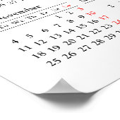 マドリード2019年カレンダーからの画像 ポスター (角)