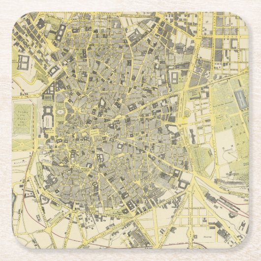 マドリード スクエアペーパーコースター (正面)