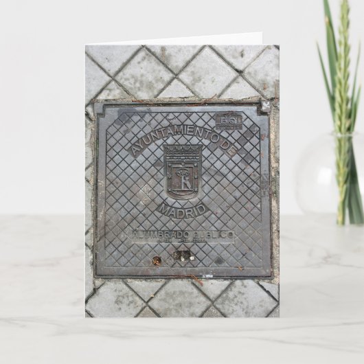 マドリード，スペインのグリーティングカード カード (正面)