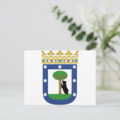 マドリード・スペインのコート・オブ・アームズ ポストカード (スタンド正面)