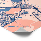 マドリード – スペインのブリーズシティーの地図 ポスター (角)