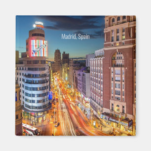マドリード、スペインの風景写真 マグネット