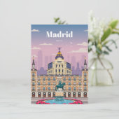 マドリード・スペインへの旅行アート サンキューカード (スタンド正面)