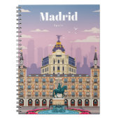マドリード・スペインへの旅行アート ノートブック (正面)