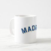マドリード,スペインヴィンテージアーチ コーヒーマグカップ (正面左)