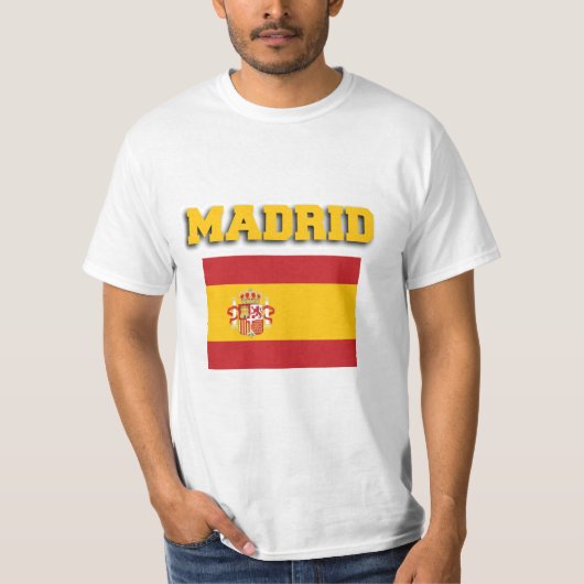 マドリード・スペイン国旗 Tシャツ (正面)