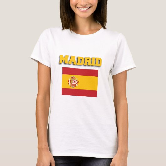 マドリード・スペイン国旗 Tシャツ (正面)