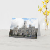 マドリード,スペイン城グリーティングカード カード (黄色い花)