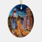 マドリード、スペイン風光明媚な写真 セラミックオーナメント (右)