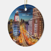 マドリード、スペイン風光明媚な写真 セラミックオーナメント (左)