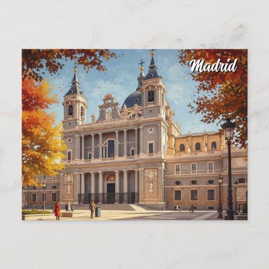 マドリード スペイン アルムデナ 旅行 ポストカード (正面)