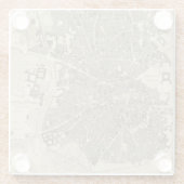 マドリード、スペイン ガラスコースター (裏面)