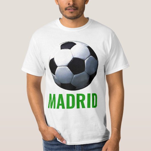 マドリード・スペイン・サッカー Tシャツ (正面)