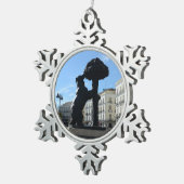 マドリード、スペイン スノーフレークピューターオーナメント (右)