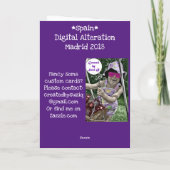 マドリード・スペイン – デジタル改変 カード (裏面)