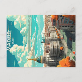マドリード スペイン ヴィンテージ トラベル ポスター ポストカード