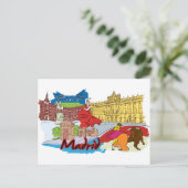 マドリード スペイン 世界的に有名な都市 ポストカード (スタンド正面)