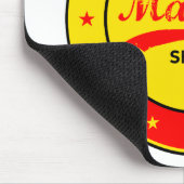 マドリード，スペイン，円，赤 マウスパッド (コーナー)