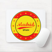 マドリード，スペイン，円，赤 マウスパッド (マウス)