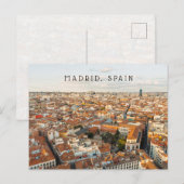 マドリード スペイン 空撮 都市景観 旅行 ポストカード (正面/裏面)