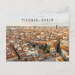 マドリード スペイン 空撮 都市景観 旅行 ポストカード