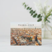 マドリード スペイン 空撮 都市景観 旅行 ポストカード (スタンド正面)