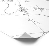 マドリード，スペイン（黒番の白） ポスター (角)