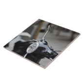 マドリード、ブラック·ベスパ·スクーター タイル (側面)