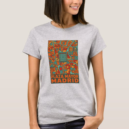 マドリード・プラサ・マヨール Tシャツ (正面)