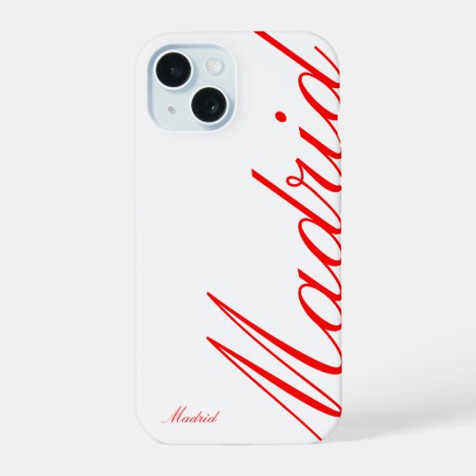 マドリード – 美しいiPhoneケース iPhone 15ケース (裏面)