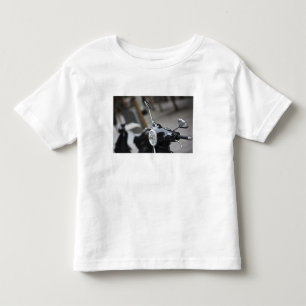 マドリード、黒のベスパスクーター トドラーTシャツ