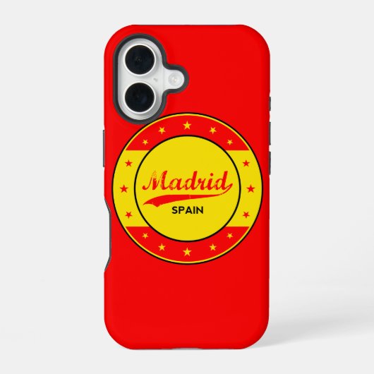 マドリード iPhone 16ケース (裏面)