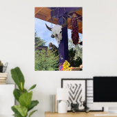 マドリードNMブルスカルレッドチリストラ ポスター (ホームオフィス)