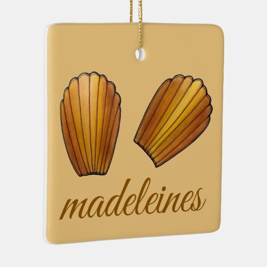 マドレーヌフランスのパティシシェフパティスレーケーキ セラミックオーナメント (右)