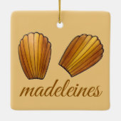 マドレーヌフランスのパティシシェフパティスレーケーキ セラミックオーナメント (裏面)