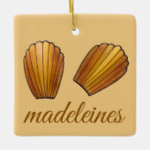 マドレーヌフランスのパティシシェフパティスレーケーキ セラミックオーナメント (正面)