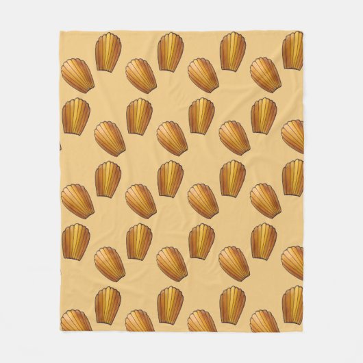 マドレーヌフランスのフードペストリーシェフパティスリー フリースブランケット (正面)