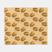 マドレーヌフランスのフードペストリーシェフパティスリー フリースブランケット (正面(横))