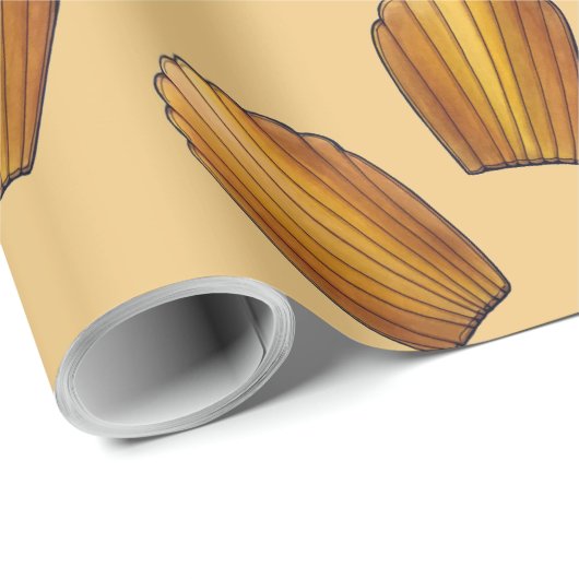 マドレーヌフランスのフードペストリーシェフパティスリー ラッピングペーパー (ロールコーナー)