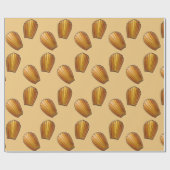 マドレーヌフランスのフードペストリーシェフパティスリー ラッピングペーパー (フラット)