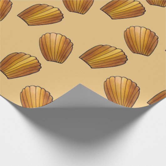 マドレーヌフランスのフードペストリーシェフパティスリー ラッピングペーパー (角)