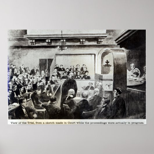 マドレーヌ・スミスの裁判， 1857 ポスター (正面)