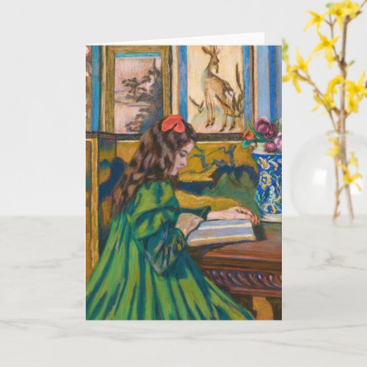 マドレ読イン | Armand Guillaumin カード (黄色い花)