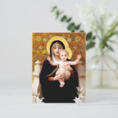 マドンナおよび子供のクリスマス シーズンポストカード (スタンド正面)