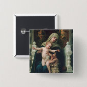 マドンナおよび子供ボタン 缶バッジ (正面&裏面)